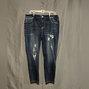 Maurices DenimFlex™ buffalo plaid backed jegging plus size